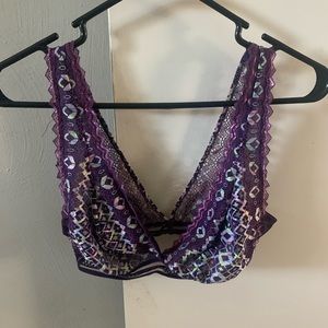 XHILARATION Plunge Purple Bralette